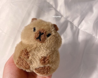 CAPYBARA Pocket Pom Pom Pet, Pocket Worry Pets, Sensory Pets, Travel Pal, Anxiety Comfort, Separation Companion, Emotional Support Pal