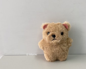 PLUSH Teddy Bär Schlüsselanhänger - Kawaii Handmade Taschenanhänger, Fuzzy Accessoires