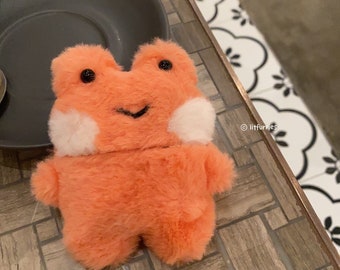 SUNSET FROG AirPods-Hülle – Kawaii, handgefertigte, flauschige Hülle für AirPods der 1., 2., 3., 4., 5. Generation, Pro, Pro 2 und Pro 3