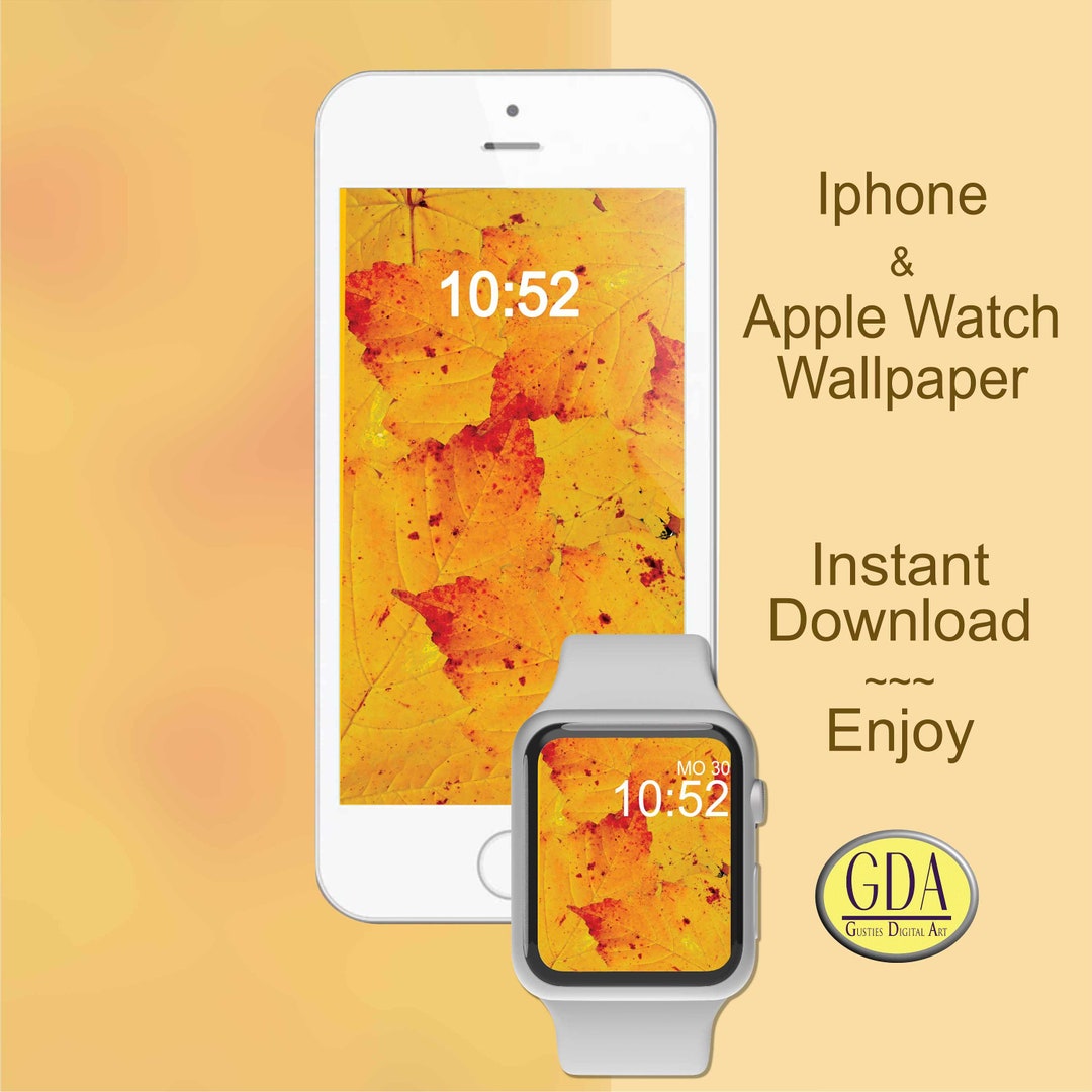 Apple Watch Wallpaper, Fall Leaves, Background, Smart Watch Face