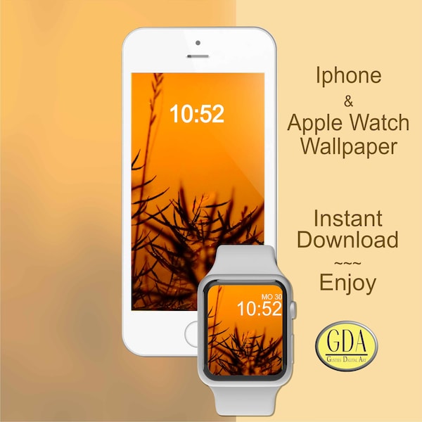 Apple Watch Wallpaper, Rapsfrucht im goldenen Herbst, Hintergrund Smartphone, Uhren Gesicht, Digital Phone Hintergrund,