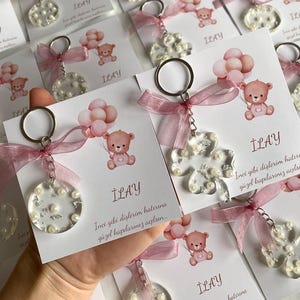Porte-clés époxy, pierre personnalisée décorée époxy, cadeau de mariage, cadeau époxy, cadeau porte-clés, faveurs de baby shower