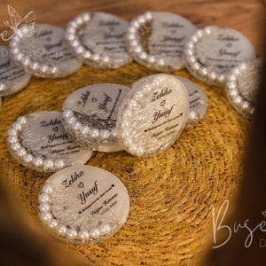 Wedding Magnet, Wedding Favors,Personalized Gift Epoxy Magnet,Engagement Favors,Epoxy Magnet,Anniversary Favors,Islamic Favors Magnet