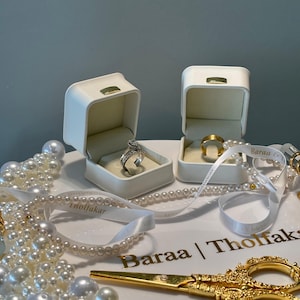 Ring and Coffee Tray Set for Engagement, Wedding and Special Occasions With Epoxy Design, Nişan, Söz, Düğün Tepsi Seti