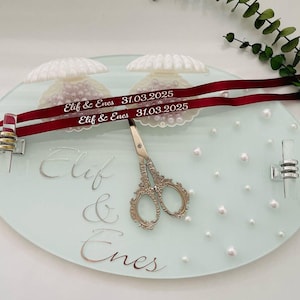Tray Engagement tray Acrylic glass Mocha tray söz nisan Ring tray