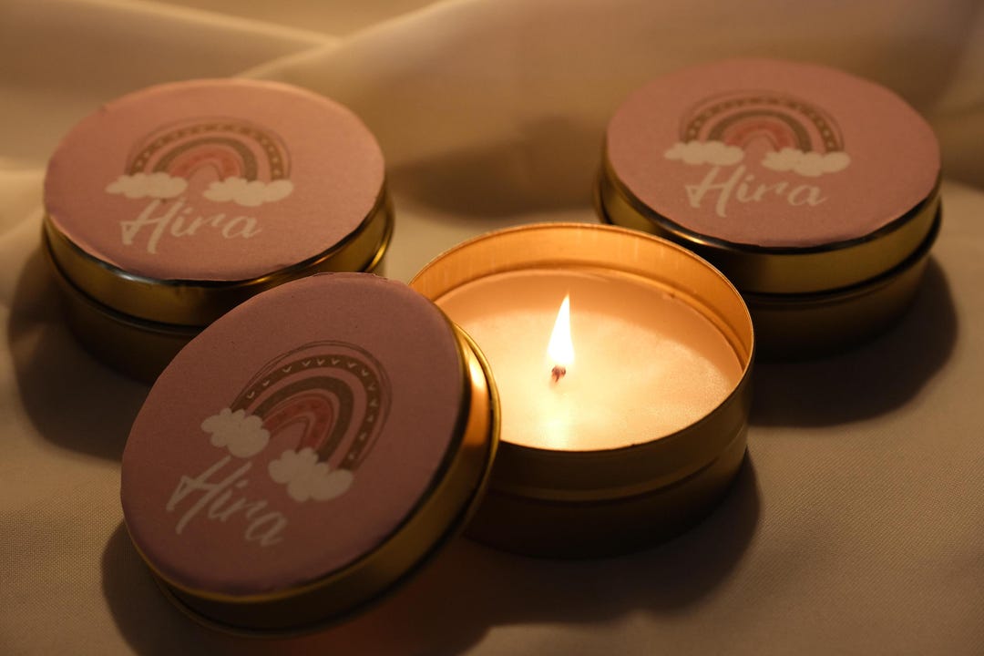 Personalized Wedding Favor Candle Set in Bulk • Scented Natural Soy Wax ...