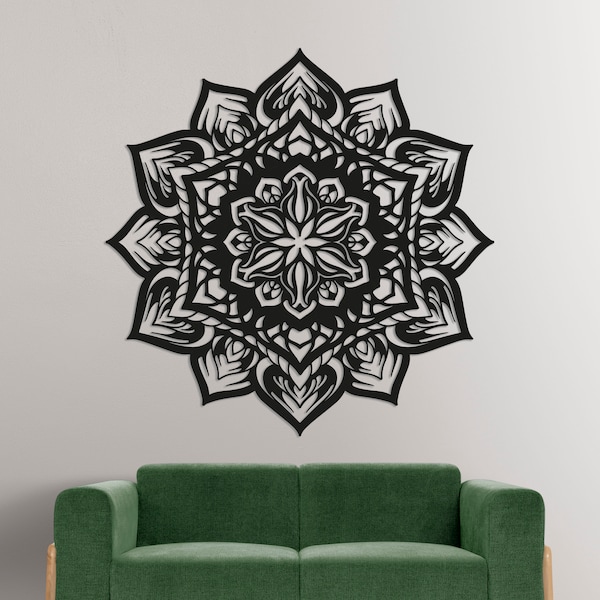 Mandala Panels Wall Decor,Vector files, for laser cut,cnc,CDR, DXF, svg, ai, pdf,wall decor, Laser cut files,digital vector,Pdf wall sticker