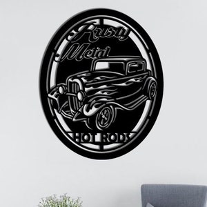 Hot Rod SVG, Vintage Car SVG, Muscle Car Silhouette, Retro Car svg, Hot Rod Cut files, Hot Rod DXF, Classic Car Vector, Svg files for Cricut