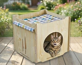 DIY Wooden Cat House