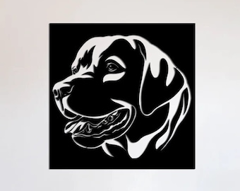 Tête de chien labrador SVG, DXF, Ai, Png, fichier de téléchargement numérique, chien SVG, fichier de coupe vectorielle, Cricut, Silhouette, fichiers de découpe, décalcomanie