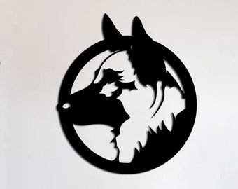 German Shepherd SVG: Laser Cut Dog Vector File (Digital Download)