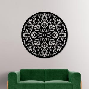 Layered Lotus Mandala SVG | Laser Cut Design for Wall Decor | Glowforge and CNC Ready