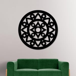 Decorative Wall Panel DXF File for CNC Plasma, Laser Cut Geometric Pattern, Home Decor, Instant Download