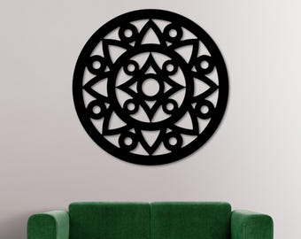 Decorative Wall Panel DXF File for CNC Plasma, Laser Cut Geometric Pattern, Home Decor, Instant Download