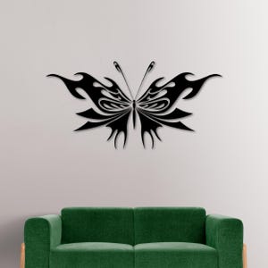 Pannello decorativo a forma di farfalla per l'arte murale, design tagliato al laser, decorazione per la casa ispirata alla natura