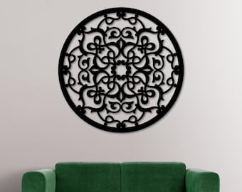 Geometric Laser Cut Panel DXF File for CNC Plasma, Home Decor, Abstract Pattern, Wall Art, Instant Digital Download