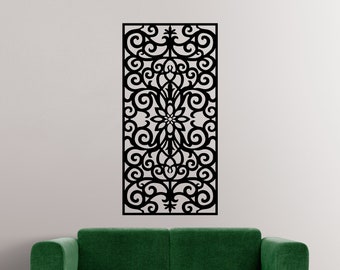 CNC Decorative Panel: Laser Cut Wall Art (Digital Download)