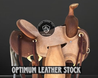 Selle Western ASHMIRA SADDLERY - Barrel Racing - Cuir - Tailles 10 à 18 Pouces