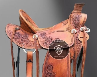 Jeereal Premium Heavy Oil-Tanned Leather Western Horse Bridle Headstall - Handcrafted For Ranch & Trail