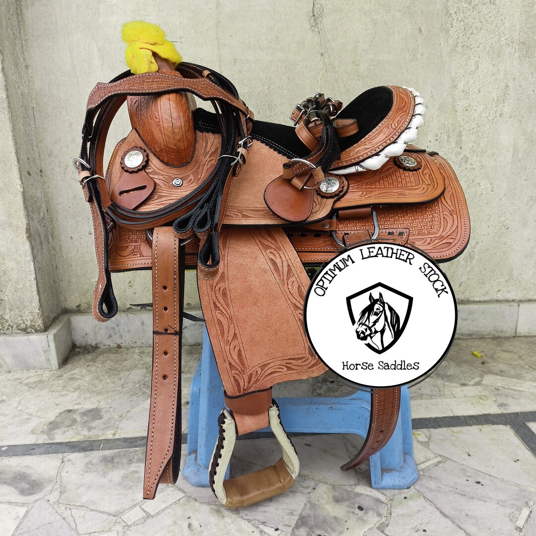 Selle synthétique Western Barrel Racing Equestrian Trail Horse avec Selle synthétique Western Barrel Racing Equestrian Trail Horse avec