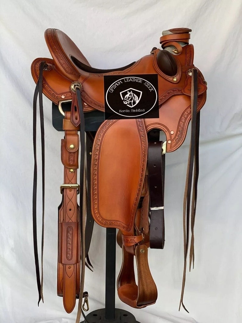 Big Horn Wade Tree a Fork Premium Western Leather Roping Ranch Saddle Equestrian