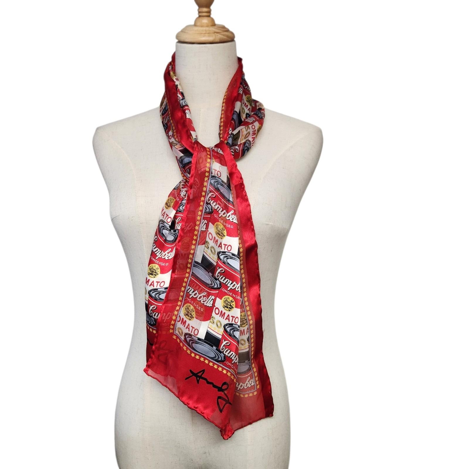 アンディーウォーホル　　　　　　　　　　　　　　イタリア製 シルクスカーフ Andy Warhol Silk Scarf - Etsy