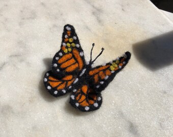 Butterfly Wool Felt Brooch, Birthday Gift, Gift for Her