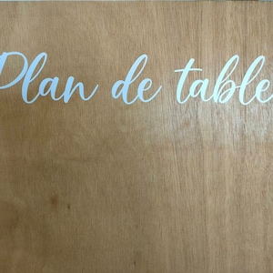table plan stickers