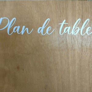 table plan stickers