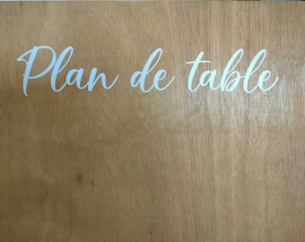 stickers plan de table