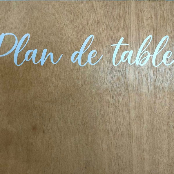 stickers plan de table