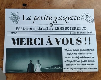 gazette des remerciements