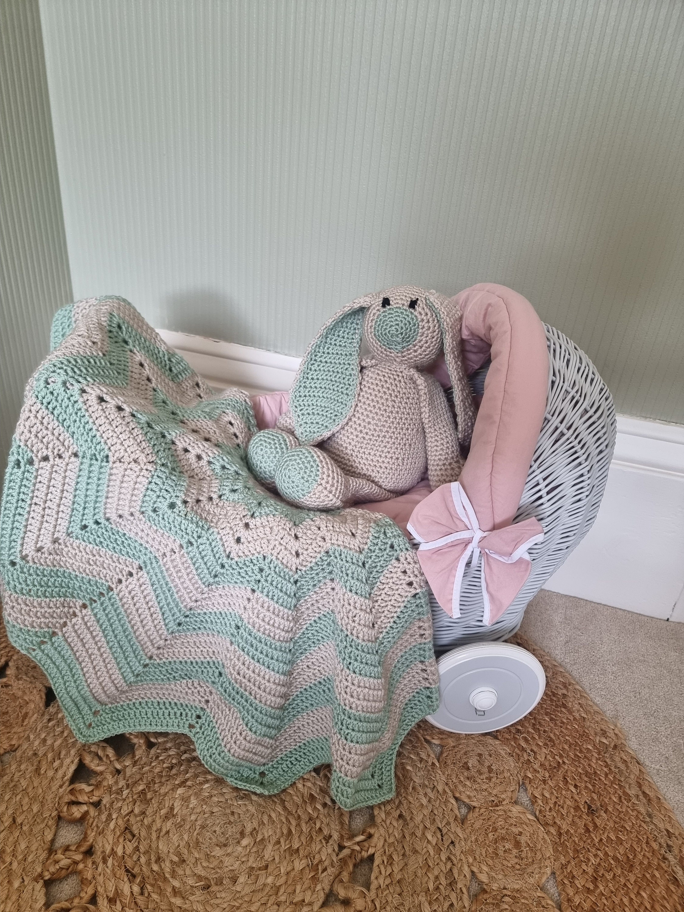 Bunny Crochet Pattern, Baby Blanket Crochet PDF Download | Bunny ...