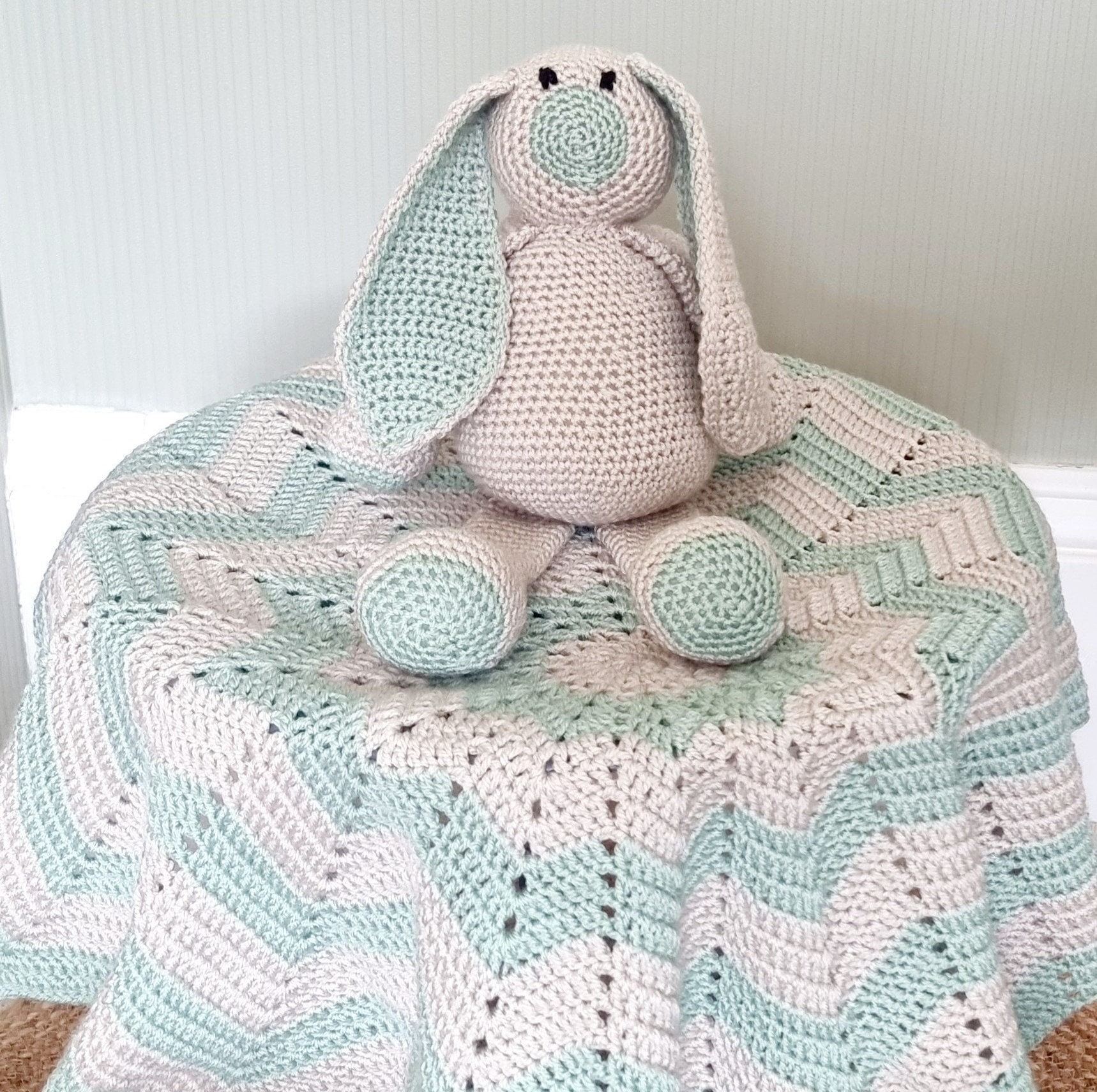 Bunny Crochet Pattern, Baby Blanket Crochet PDF Download | Bunny ...