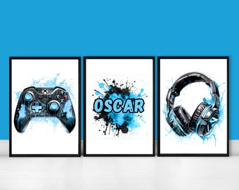 Gaming Poster, Xbox Wall Art, Gamer Print, Games Room Art, PS4 PS5