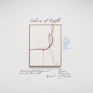 Abstract Roots Art Print: Modern Minimalist Home Decor (Digital Download)
