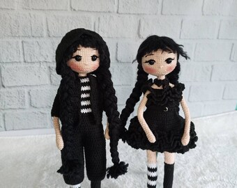 Wednesday addams doll,kids and baby girl toys gift,kids valentine gifts,horror gothic doll,gift for her