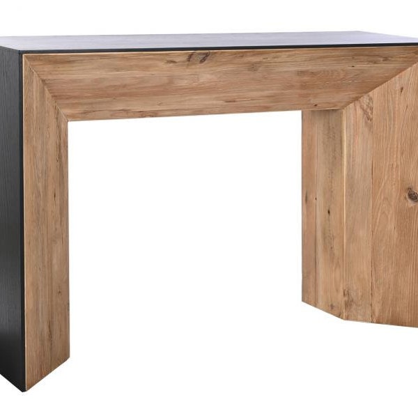 Meuble console en bois recyclé de pin 120X40X80 MARRON