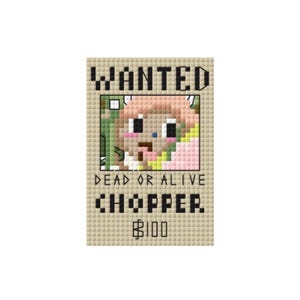 One Piece Chopper Mini Cross Stitch Pattern PDF File