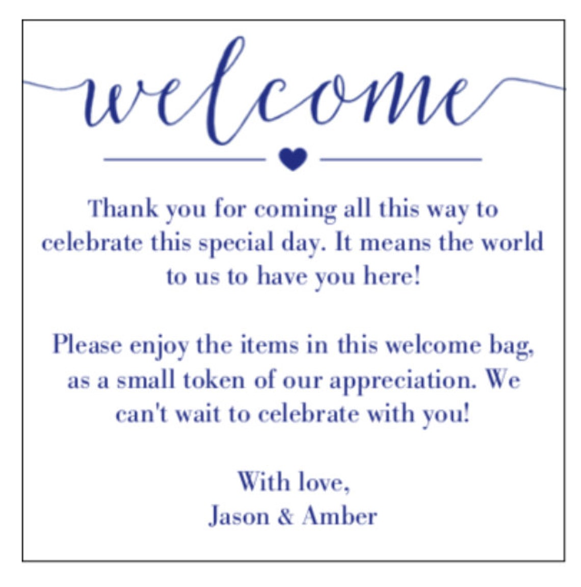 Carta de bienvenida  Etsy España