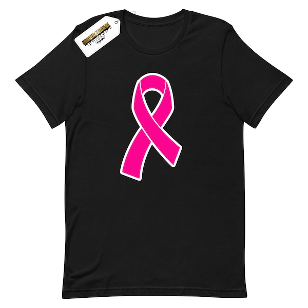 Pink Ribbon Shirt - Cancer Ribbon Shirt - Breast Cancer Awareness Tee - Breast Cancer Fighter Tee - Cancer Support Shirt - Breast Cancer Tee