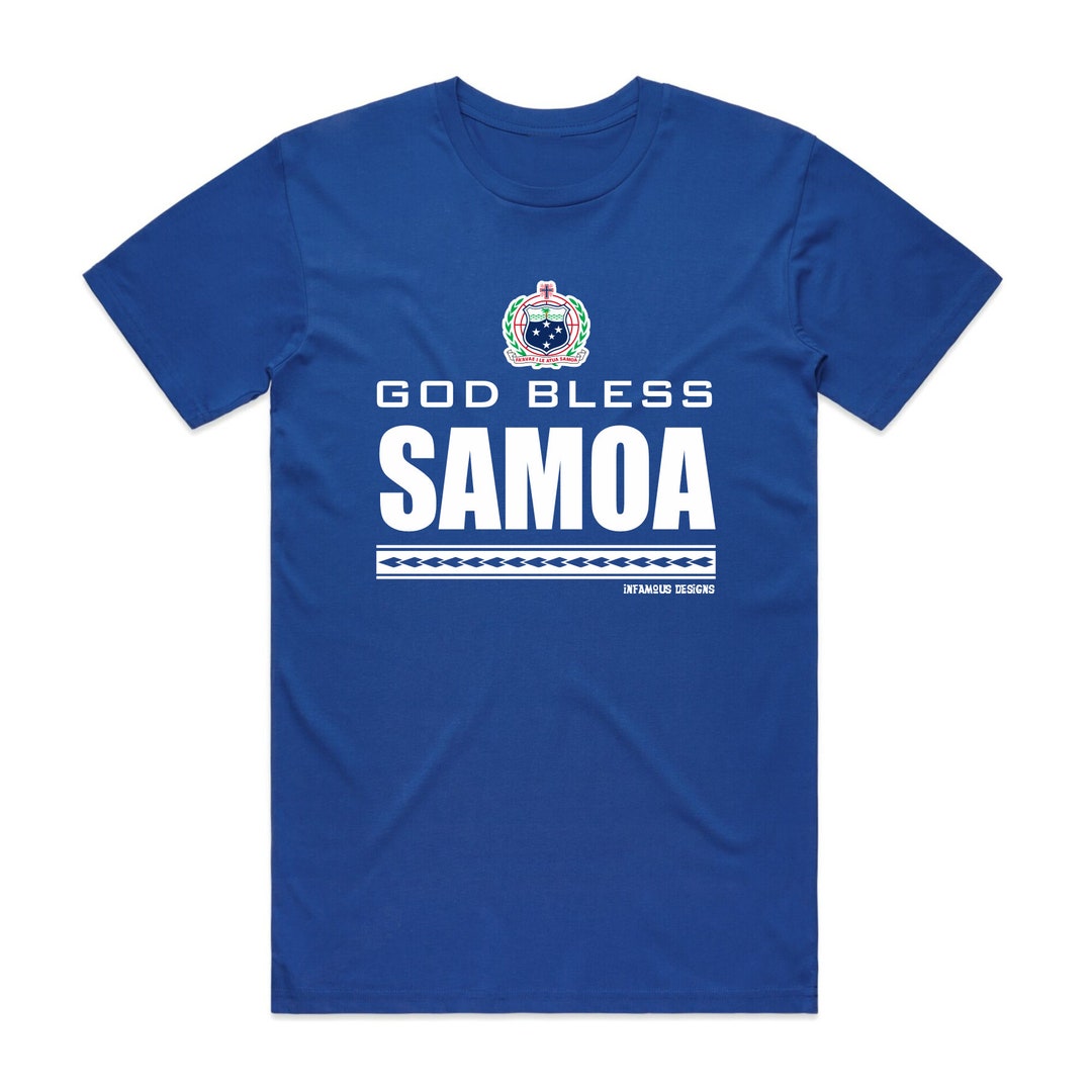 Samoan Tshirt God Bless Samoa Samoan Tee Shirt Samoa Gift, Islander