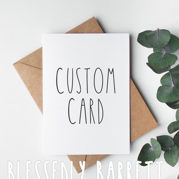 CUSTOM DESIGNED CARD | Birthday Invitation | Thank You | Happy Anniversary | Save the Date | Wedding | Baby Shower | Father Mothers Day