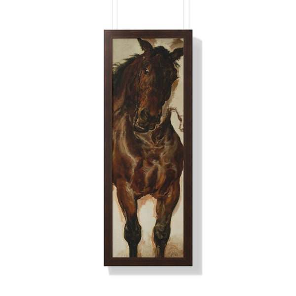 Study of a Horse Head for 'Battle of Grunwald (1875) Framed Poster