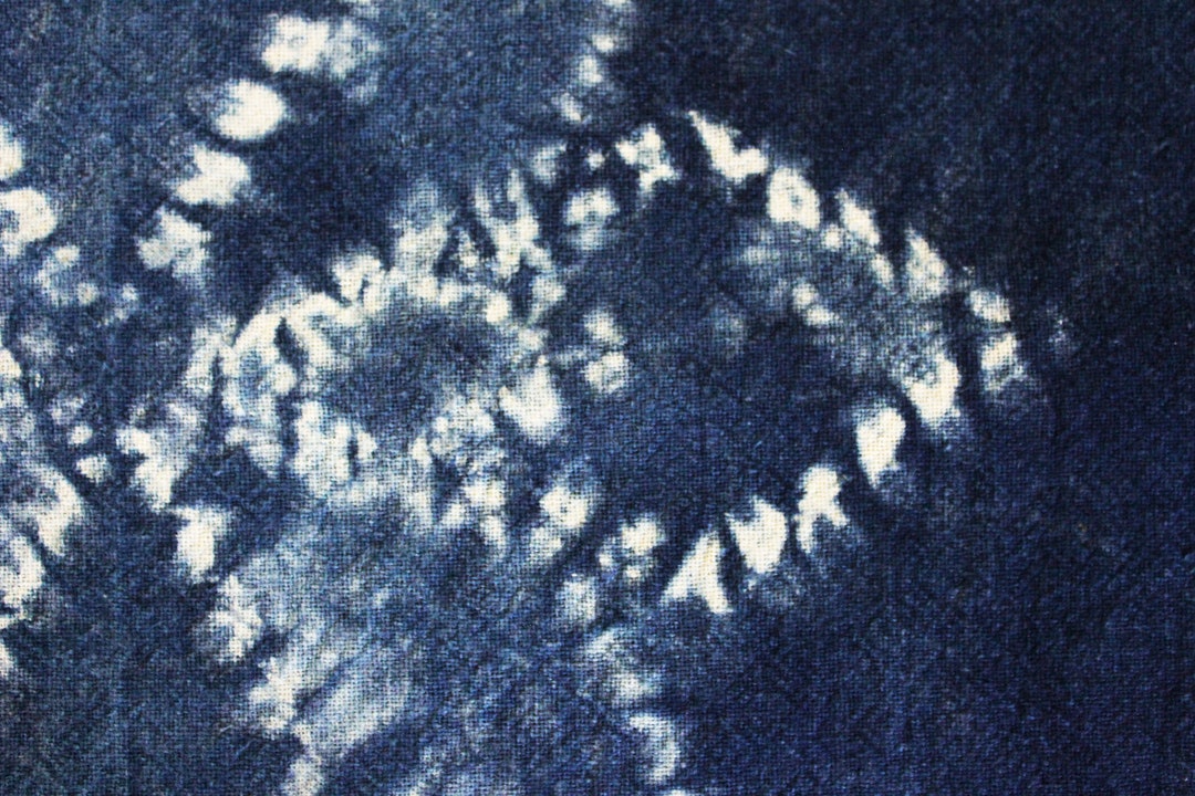 Nui Japanese Shibori Wall Art Natural Indigo Hand Dyed Textile Art One