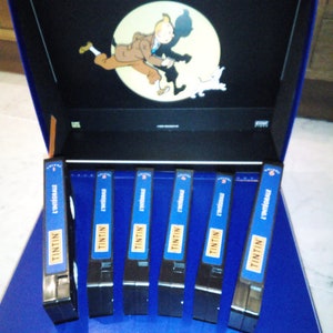Tintin VHS video collection France 21 adventures