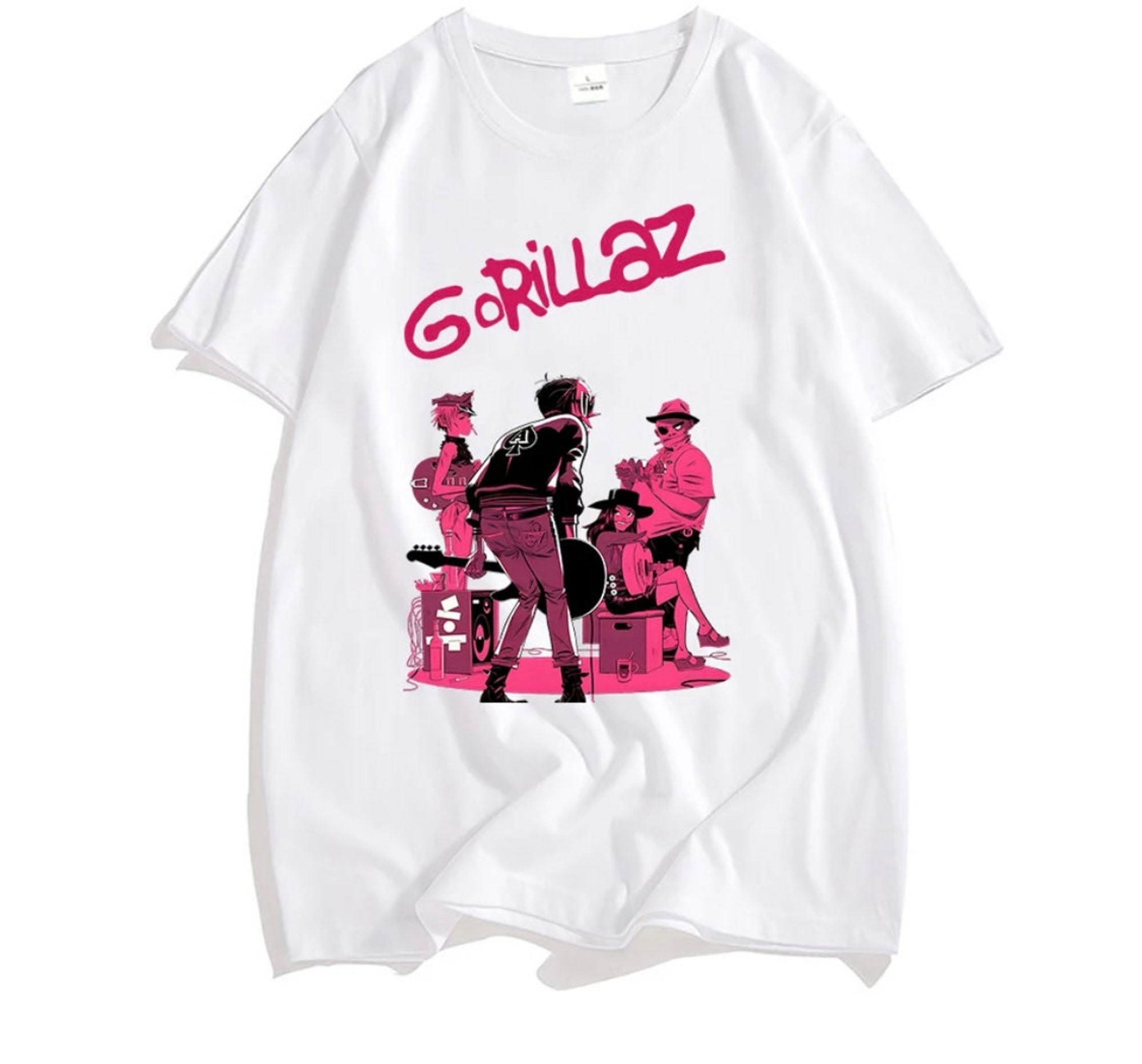 Discover Gorillaz T Shirt UK Rock Band Gorillazs Tshirt