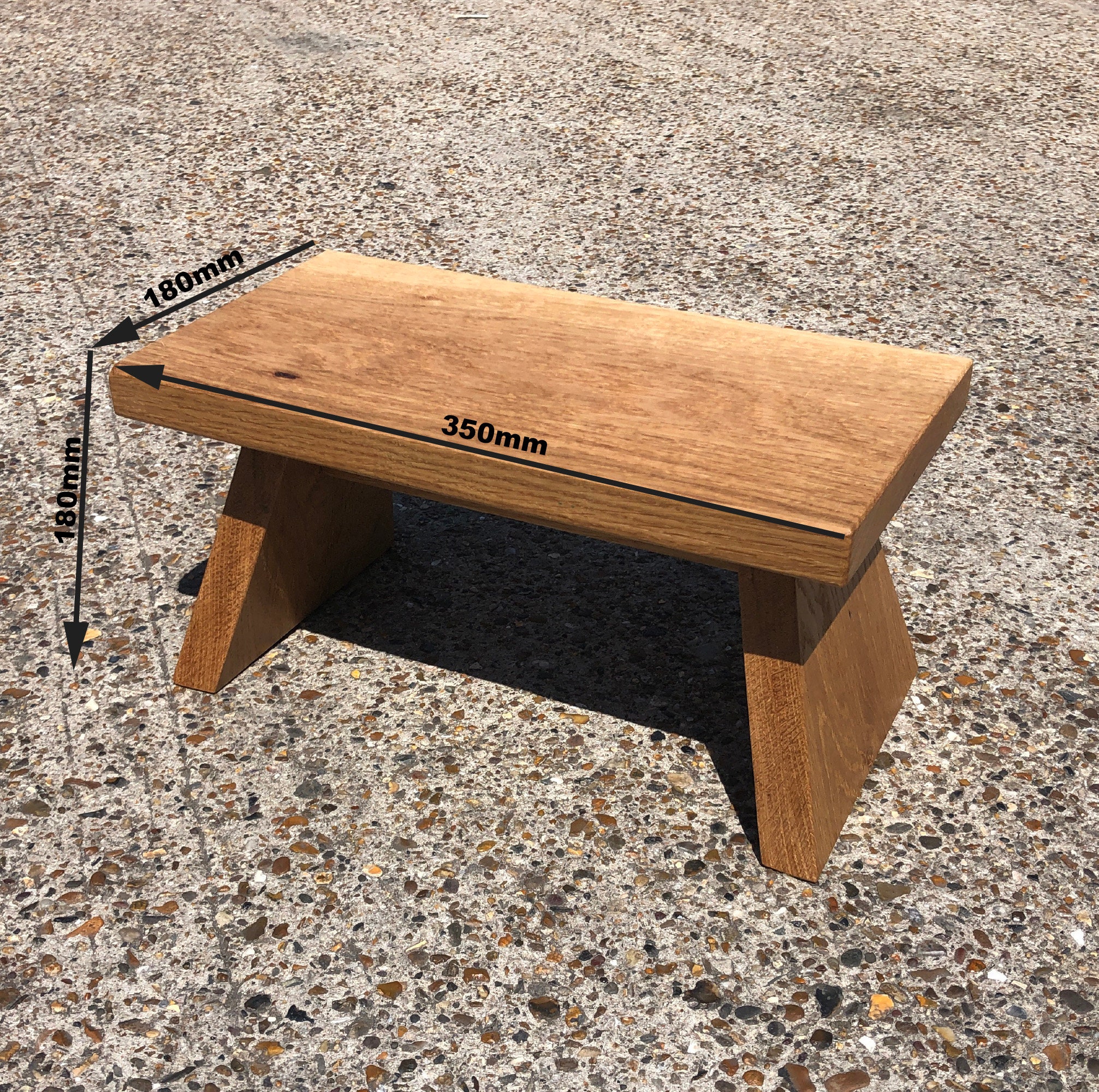 Solid Oak Step Stool Etsy UK