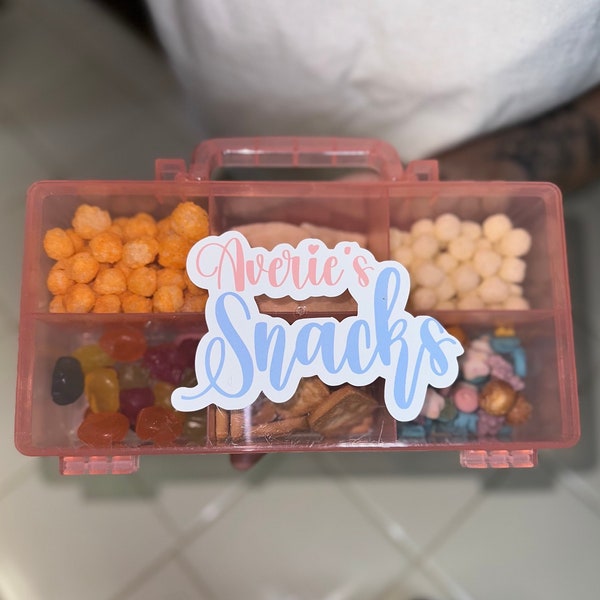 Personalized Snackle Box | Travel Snack Organizer | Child’s Travel Snackle Box | Adventure Snackle Box | Gifts | Kids | Toddler's | Snacks