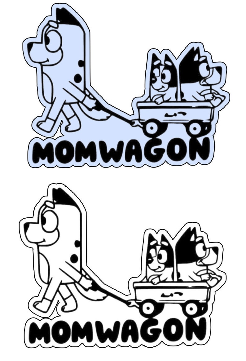 Mom Wagon Dad Wagon Mom Dad Car Decals Car Accessories Bumper Stickers ...